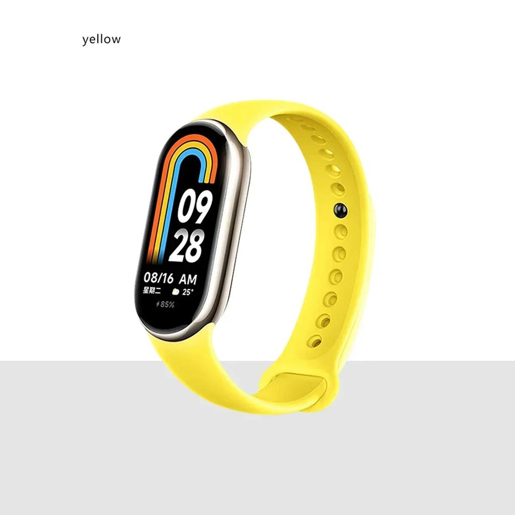 Silicone Strap for Xiaomi Mi Band 9 8 Strap NFC Sports Rubber Bracelet Wristband Pulseira Correa Smart for Mi Band 8/9 Accessory