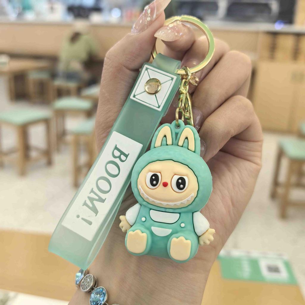 Malá ovce klíčenka malý dárek, látka Labu sedící přívěsek na batoh malý dárek