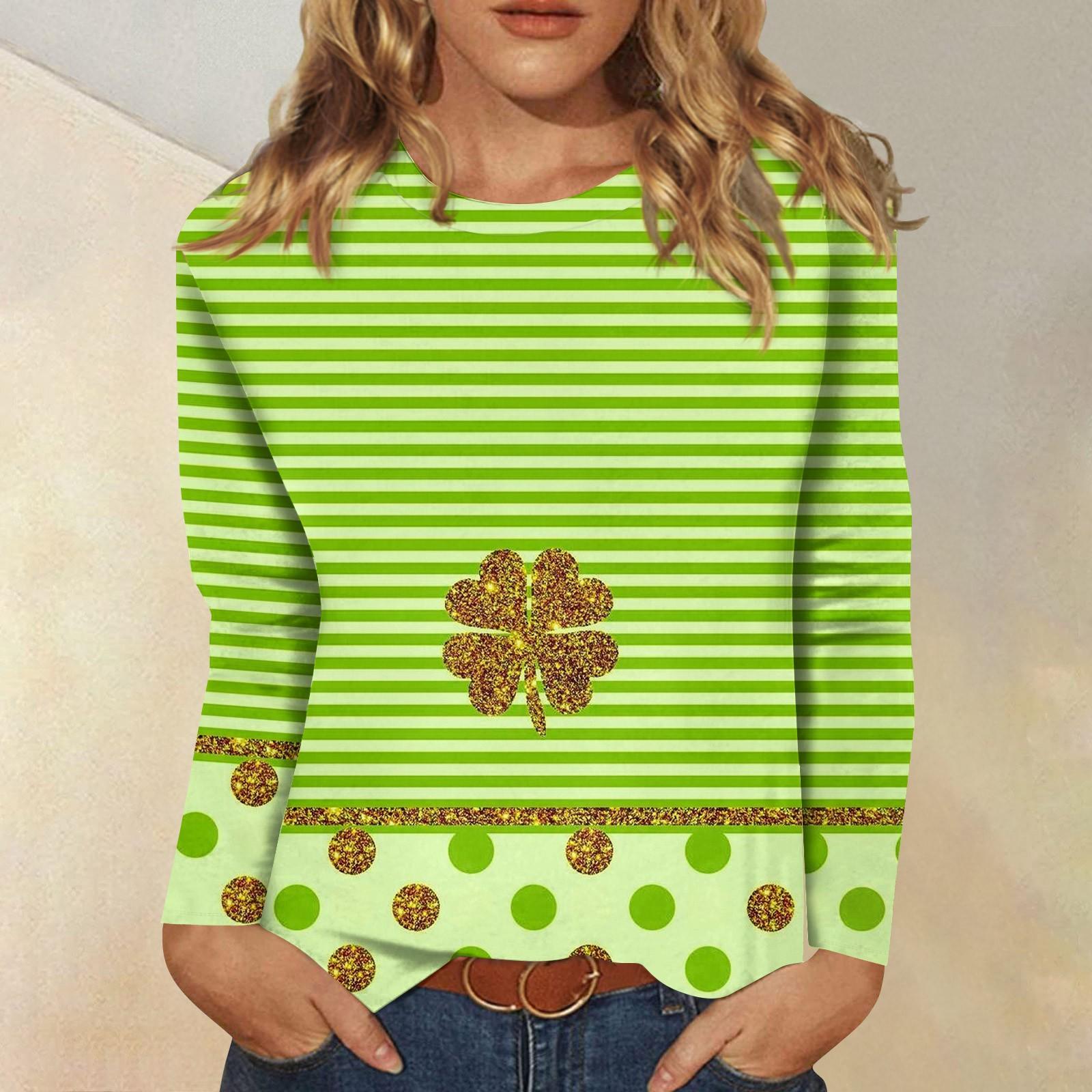 

Женская мода, повседневная блузка с длинным рукавом и круглым вырезом, пуловер с принтом XXXXXL