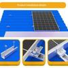 Solar Panel Mounting Brackets Set 4/6/10Pcs Mid End Clamps Rails Included Easy Install for Off Grid Solar System