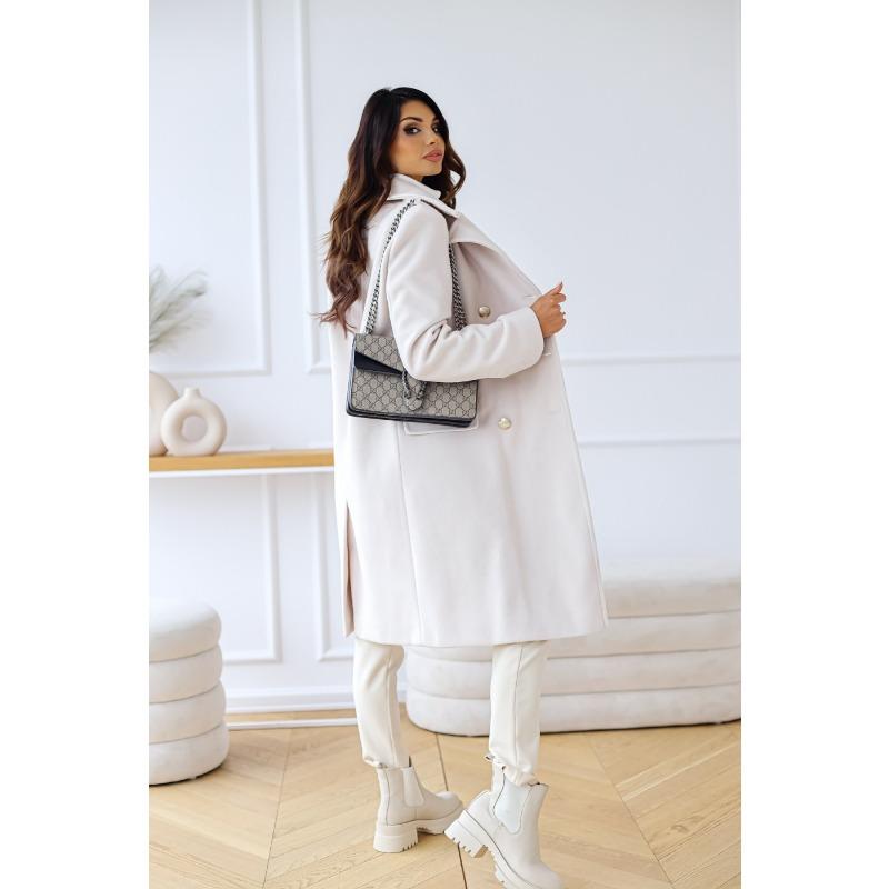 YYFS Moda mujer Casual Color sólido estampado Otoño Invierno manga larga cuello POLO chaquetas y abrigos