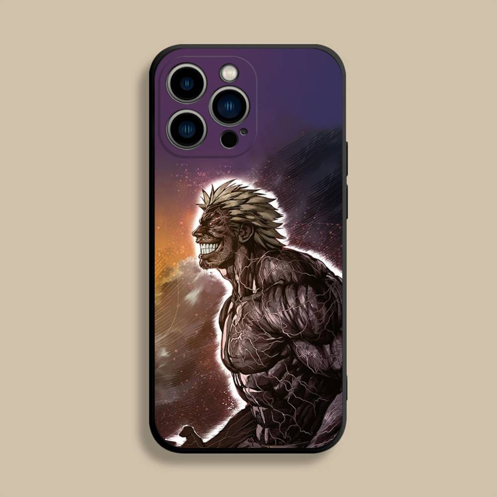 K-Kengan A-Ashura Phone Case For iPhone 17,16,15,14,13,12,Pro,Max,Plus,E,SE4,Air,Mini Black Soft Cover