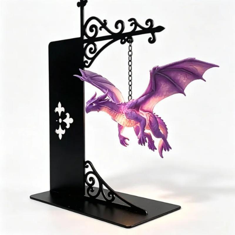 Levitating Dragon Bookshelf LED Lamp Unique Floating Design Warm Glow for Fantasy Enthusiasts Home Decor Gift