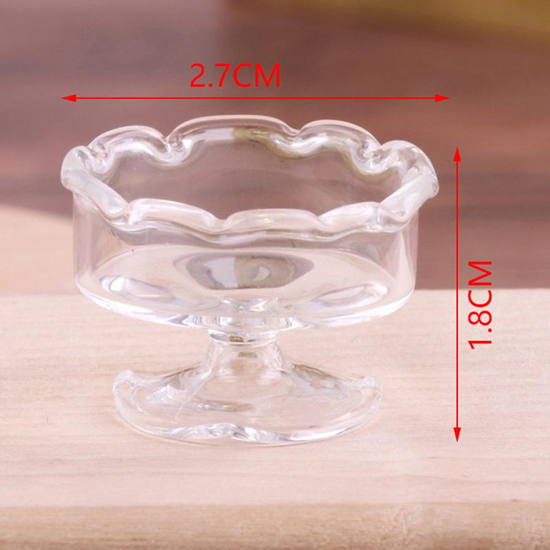 1/12 Scale Pretend Toy Dollhouse Miniature Glass Candy Jar Simulation Candy Bottle Model Toy For Dollhouse Decoration