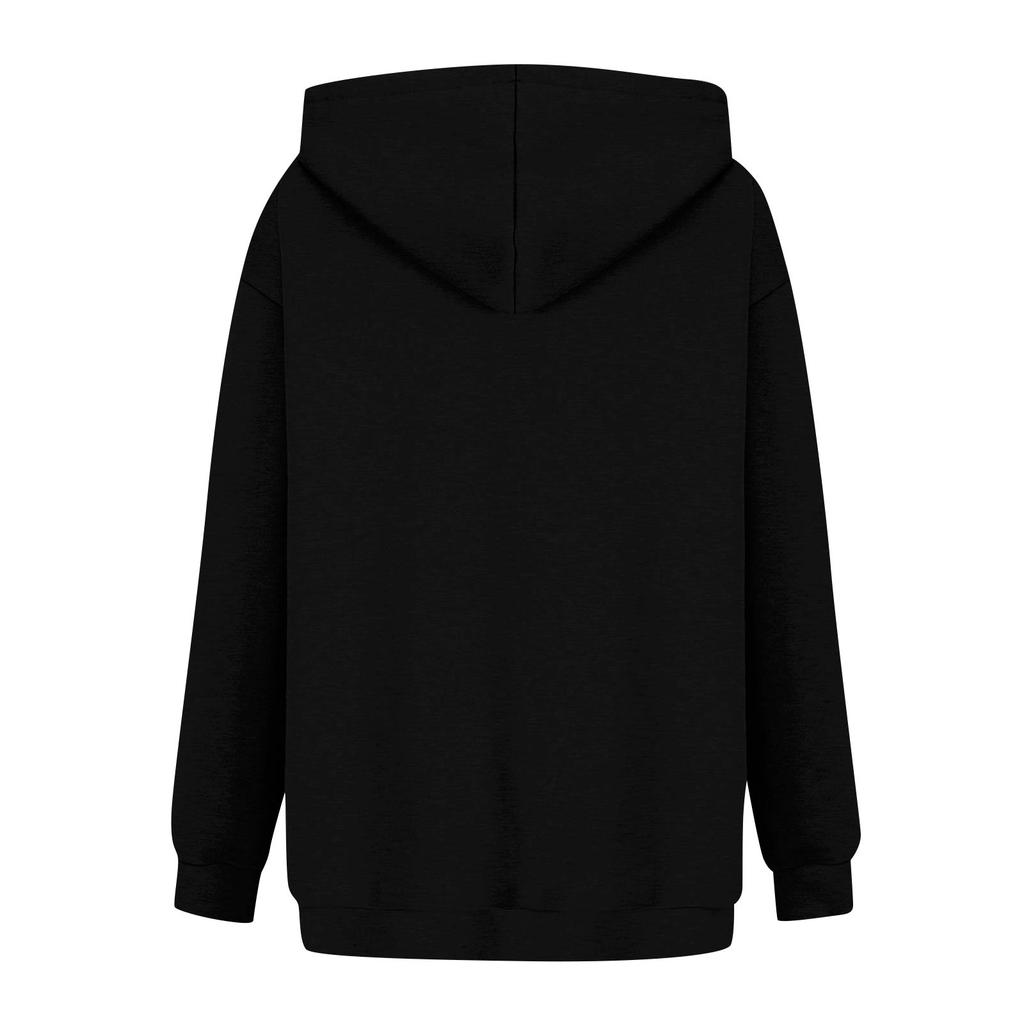 Women's Fashionable Casual Long Sleeve Hooded Printed Sweatshirt