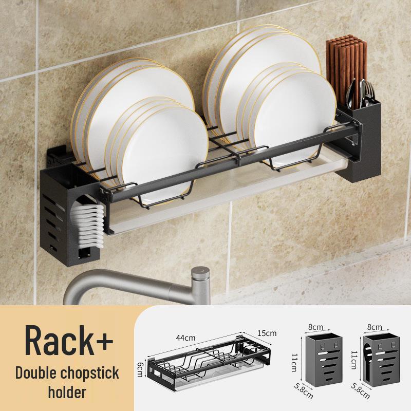 

Настенный набор для хранения и сушки посуды без сверления