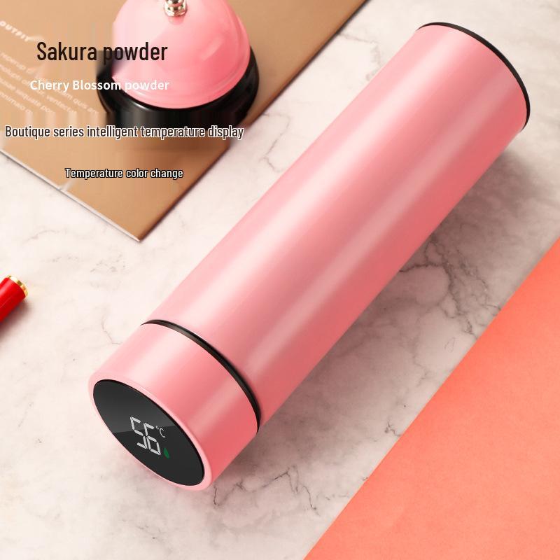 304 Stainless Steel 500ml Smart Temperature Display Insulated Cup with Tea Strainer