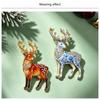 Rhinestone Brooch Animal Reindeer Pin Fashion Brooch Commuting Metal Brooch For Clothing Holiday Gatherings Daily Wear