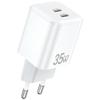 Ładowarka Sieciowa 35W AWEI GaN Power Delivery 2x USB-C Biała