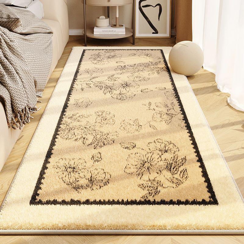 French Style Bedside Carpet Master Bedroom Bedside Oval Carpet Retro Dressing Room Carpet