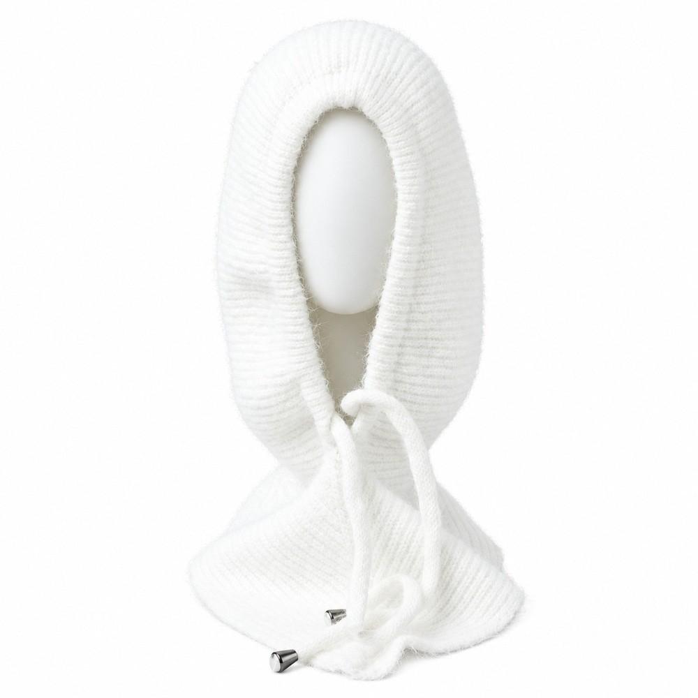 Thick Yarn Winter Balaclava Hat Ear Protection Integrated Scarf Cap Cute Knit Hood  Skiing Trip
