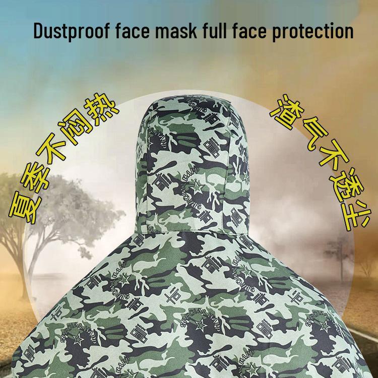 Industriestaubdichte Vollgesichtsmaske & Schal zum Schleifen, Staubschutz, Ideal für Bauwesen & Chemikaliengebrauch