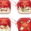 4 Pieces Christmas Coin Purse Plastic Portable Cute Key Holder Small Wallet Case Bag for