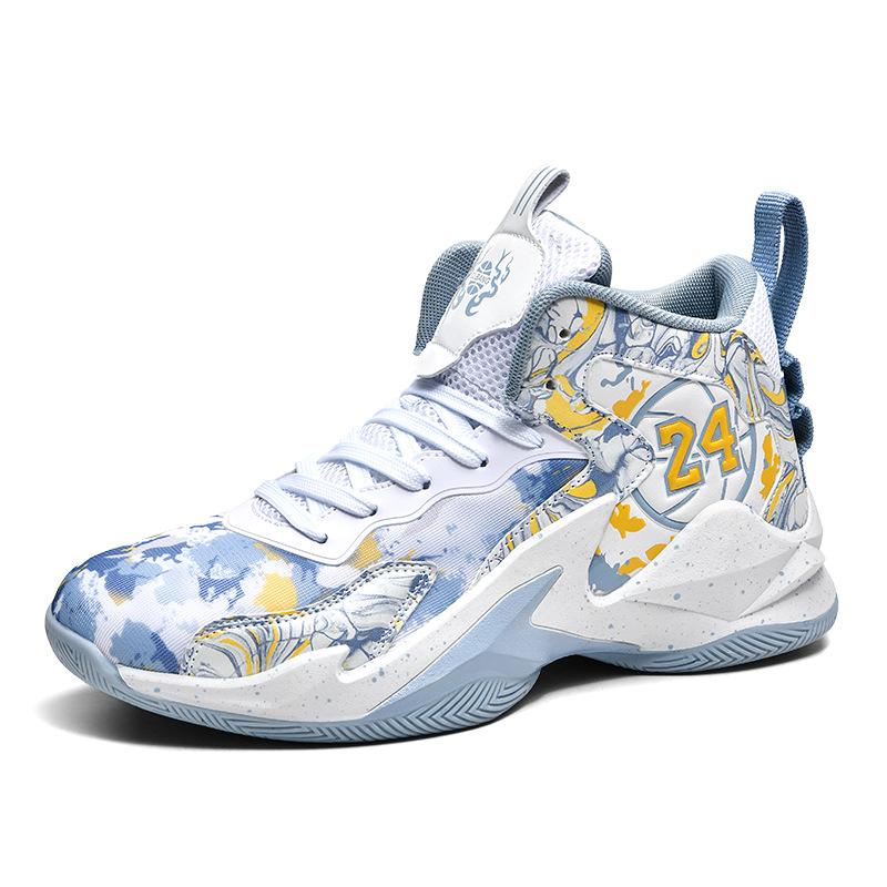 New Mesh Basketball Shoes Male and Female Couples Student Older Children Sports Shoes Actual Combat Shoes Basketball Shoes Combat Boots 2025