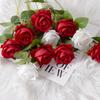 Single Velvet Strand Rose Simulation Flower Table Decor And Special Occasions