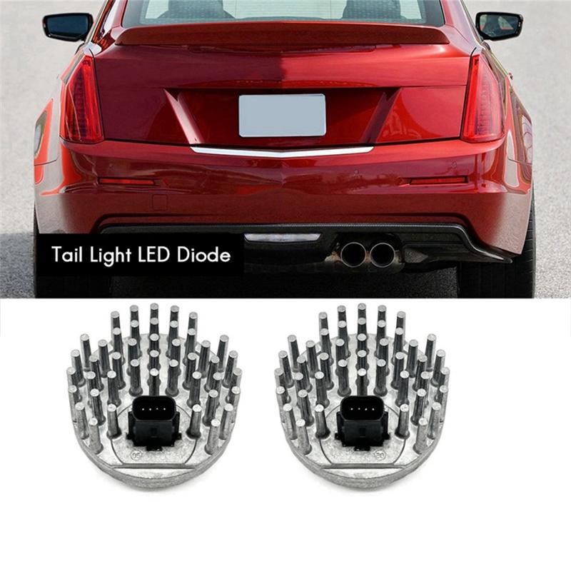 2 шт. Задний фонарь стоп-сигнал 13579168 84198978 Для Cadillac 2013-2018 ATS XTS 3.6L Светодиодный модуль держателя заднего фонаря Silver Black