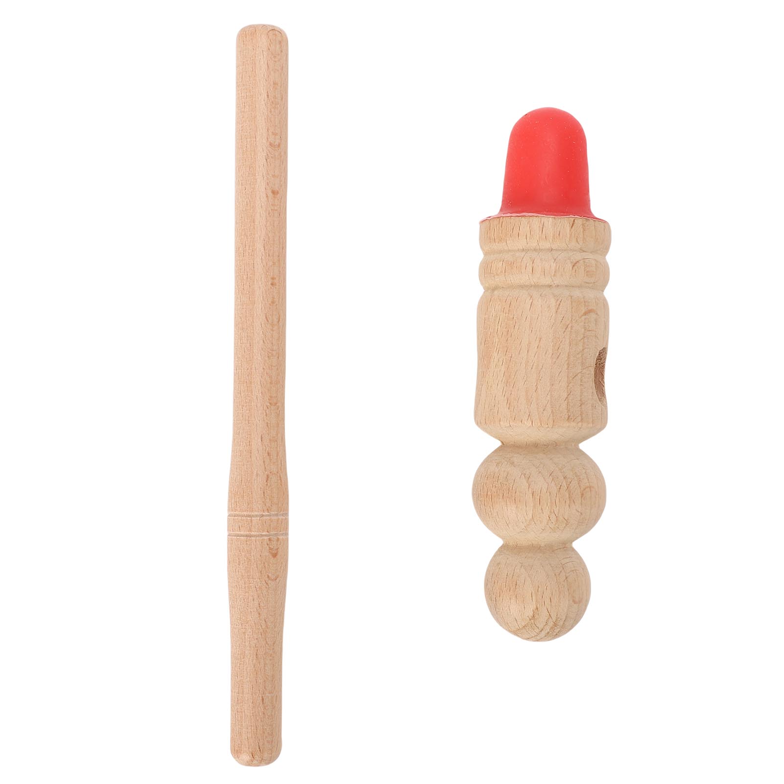 

Массажный инструмент для тканей Деревянная палочка Массажный инструмент Деревянный стержень для акупунктурных точек для снятия напряжения в мышцах стопы с красной силиконовой головкой