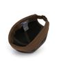 Eondeokeonteulolseutyudio Leather Brimless Cap Half Moon / Leather / Brown