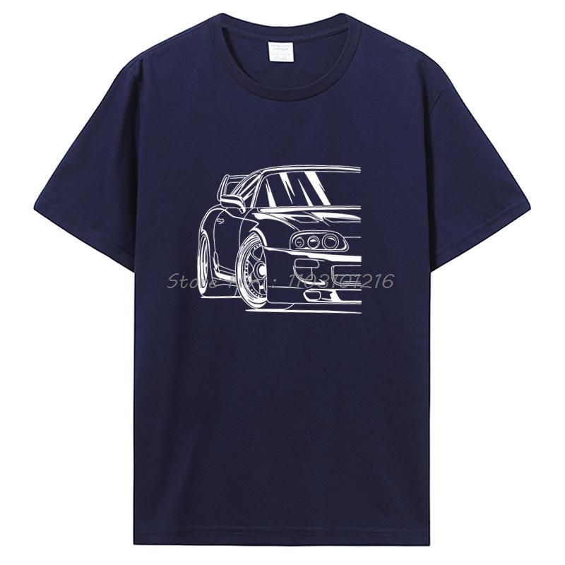 Oversized T-shirt Men Cotton T Shirt Race Car 2JZ JDM Tshirt Men's Clothing Oversized Unisex Tops Streetwear Tees