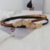 Womens Classy Waist Belt In Black And Brown For Dresses And Summer Cardigans With Durable Pu Material
