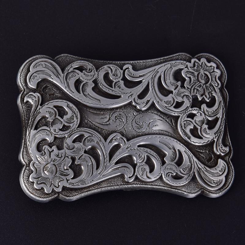 Retro firkantet herre beltespenne Cowboy Western store metalllegeringspenner