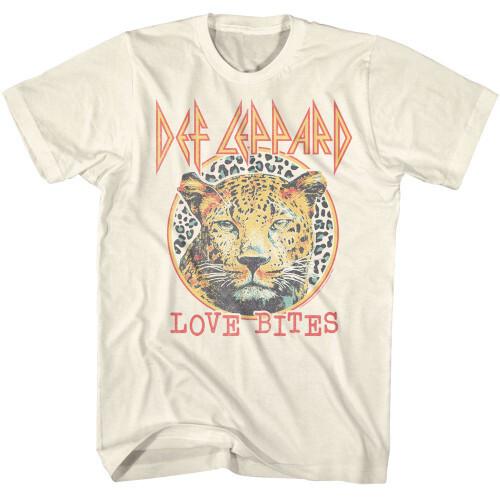 

Def Leppard Classic Love Bites Natural Adult T-Shirt Unisex T-Shirt M