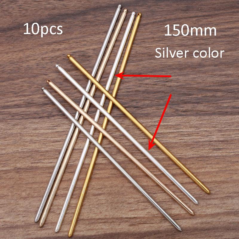 

10 шт 125/150 мм Металеві Залізні Шпильки для Волосся Заготівка Основа для Встановлення Паличка для Волосся для Жінок Ювелірні Вироби Оптом Фурнітура Компоненти DIY Аксесуари