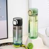 Water bottle water cup girls large capacity 1011 new sports plastic water bottle portable high value gradual change color double drink cup