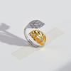 Fashion Geometric Rings for Women Gold Silver Color Stainless Steel Adjustable Ring Wedding Party Fashion Christmas Jewerly Gift