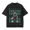 Demon Slayer Tokito Muichiro Mist Breathing Printed Tshirt Mens and Womens Washed Tshirt High Quality Vintage Cotton Tshirt