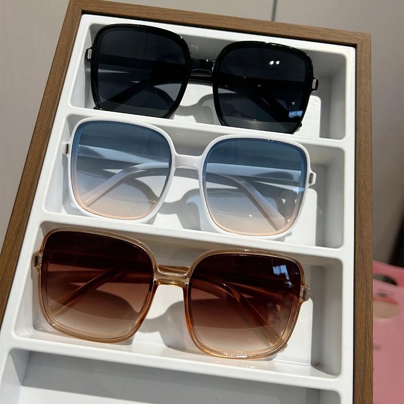 3 Pairs Of Stylish Square Shaped Women's Glasses Beach Accessories for Women Glasses Shades