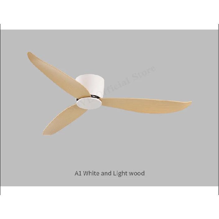 SOVE Moderner Schwarz Weiß Niedriger DC-Motor 30W Deckenventilator Mit Fernbedienung Einfacher Deckenventilator Ohne Licht Heimventilator 220V