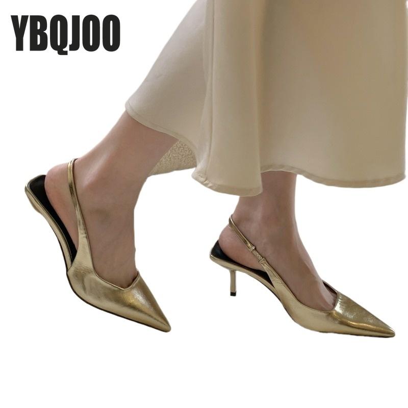 2025 Fashion New Style Cusp High-heeled Shoes Summer Solid Simple Elegant Women's Shoes Sexy and Versatile Slim Heeled High Heel