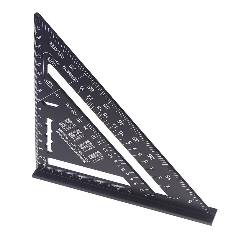 7-Inch Metric Woodworking Aluminum Alloy Triangle Gauges Right Angle Ruler Measuring Gauging Tools High Precision Marker Ruler