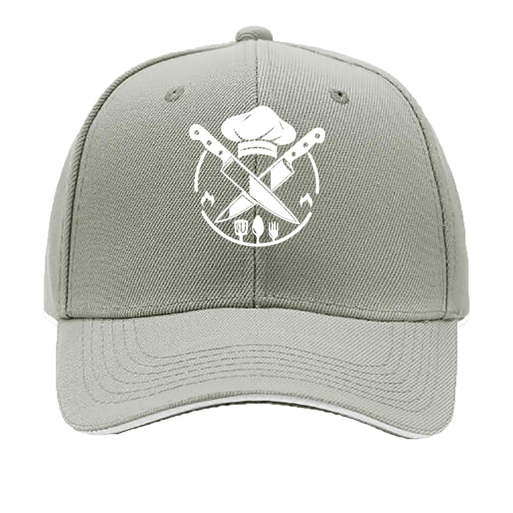 Unisexs Vintage Chef Print Adjustable Washable Outdoor Hat Suitable for Classes Casual Wear Outdo Sandwich Baseball Cap
