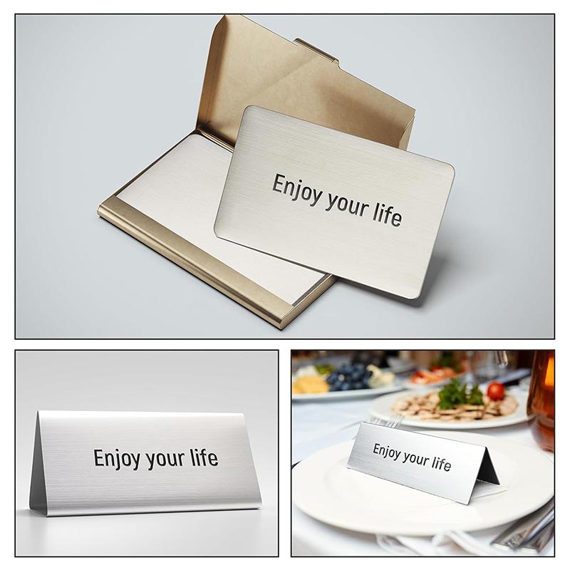 Business Card Engraving Blanks; Durability and Quality Stainless Steel Office Cards.