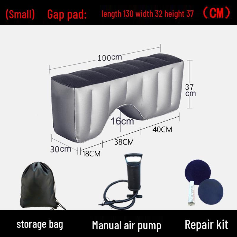 Inflatable Car Bed and Footrest for Rear Seat Use In Sedans and SUVs