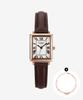 Seinteuseukoteuleondeon Seinteuse Women'S Leather Watch + Ange Ribbon Bracelet Set / St5502F-Rsc + Stj-Bb1520Rg