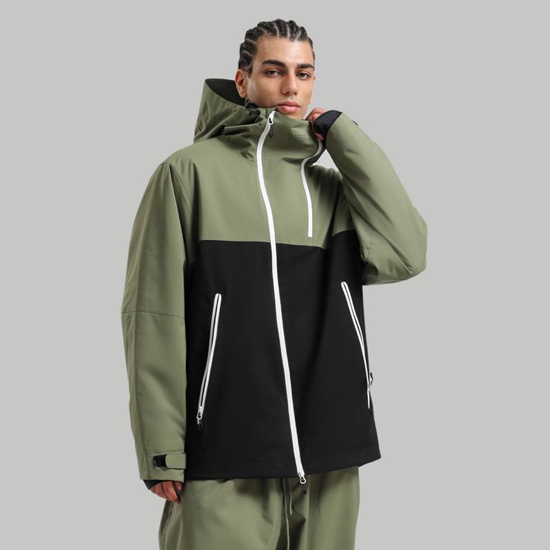 Men's and Women's Ski Jacket Snowboard Coat Waterproof Winter Baggy Snow Jackets with Hood Windproof Warm Insulation Outdoor Sports Skiing Jackets
