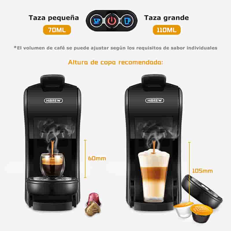 HiBREW H1A 220V Kompakte Multi-Kapsel-Espressomaschine Heiß- & Kaltextraktion