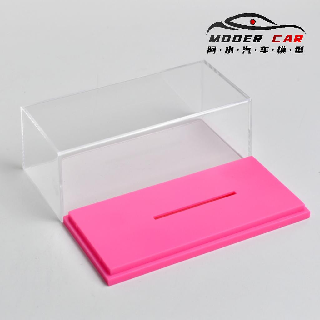 1:64 Acrylic Leather Bottom Universal Model Car Dust Box(Excluding car)