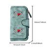 Heart-shaped Long Zipper Wallet, Large-capacity Card Holder, Unisex Clutch Bag, Stylish Zippered Coin Purse, Suitable for Daily Use, a Great Gift for