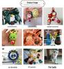14mm Candy Color Painted Bell Keychain Accessories for DIY Christmas Decorations and Pet Jewelry
