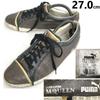 X Alexander McQueen Rare Collaboration Leather Sneakers 27.0 Brown