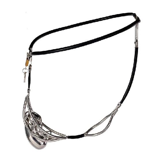 Stainless Steel Penis Cock Lock Chastity Cage With Silicone Bondage Belt Chastity Lock Sex Toy for Women Man Juguetes Sexuales