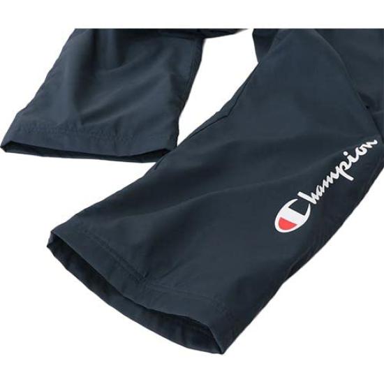 Champion Windproof Windbreaker Pants with Size M Men's Warm, Water-Repellent, One-Point Logo, Navy, (C3-USD15)