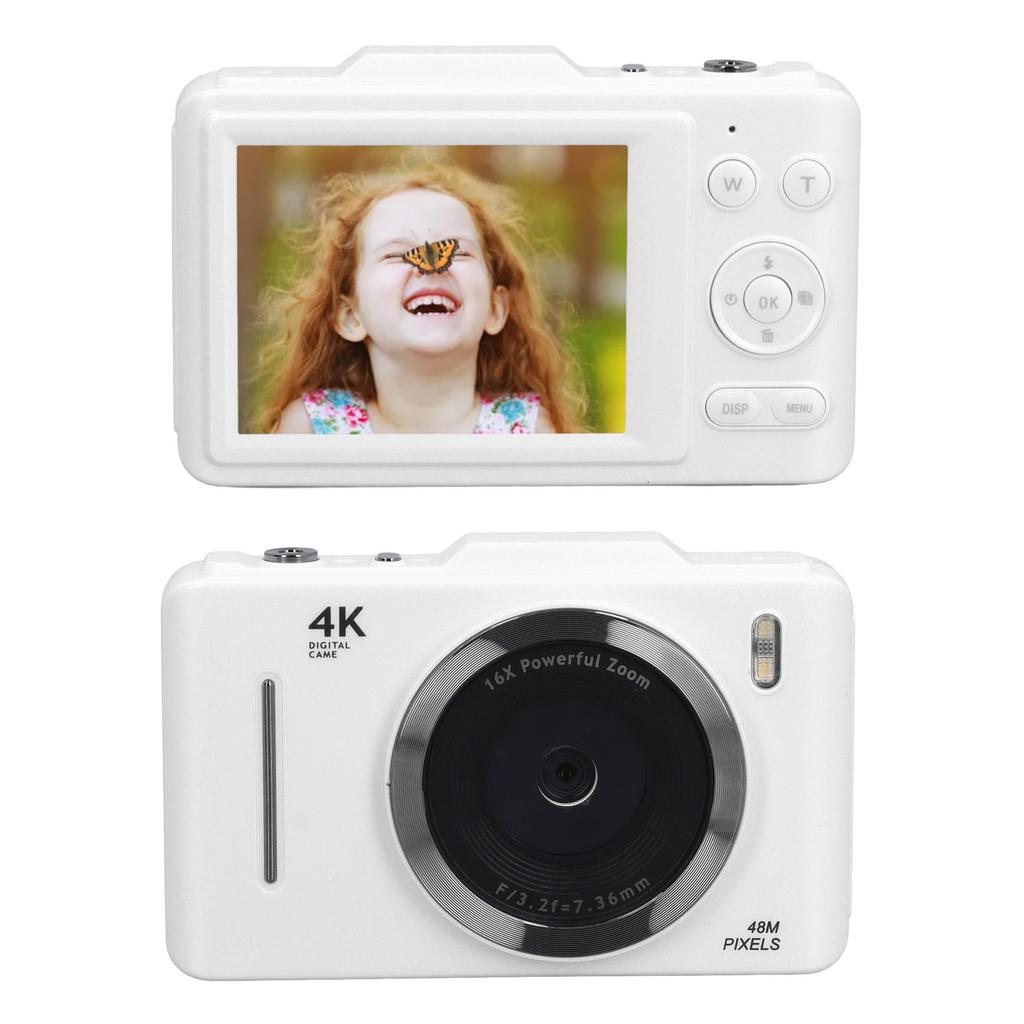 4K Digital Camera 48MP 2.8 Inch   HD Screen 16X Digital Zoom Auto  Portable   Video Camera for Travel  