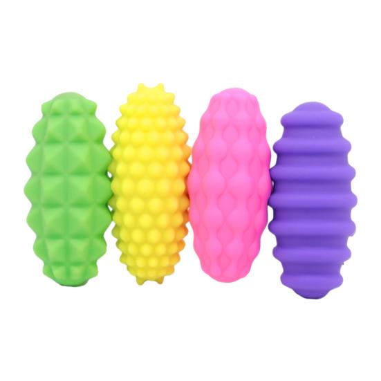 4Pcs Magnetic Decompression Toy Multi-Texture Sensory Stimulation Safe Silicone Material Portable Stress Relief Hand-Eye Coordination Toy