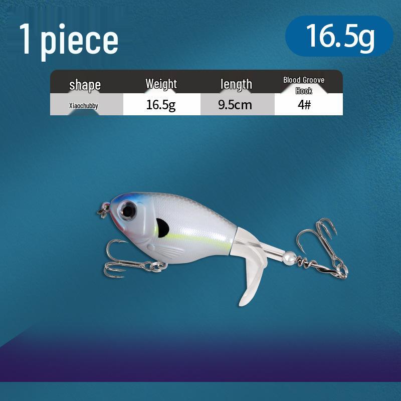 Floating Surface Tractor Lure for Freshwater Fish: Mandarin, Bass, Black Carp - Remote Casting Artificial Bait