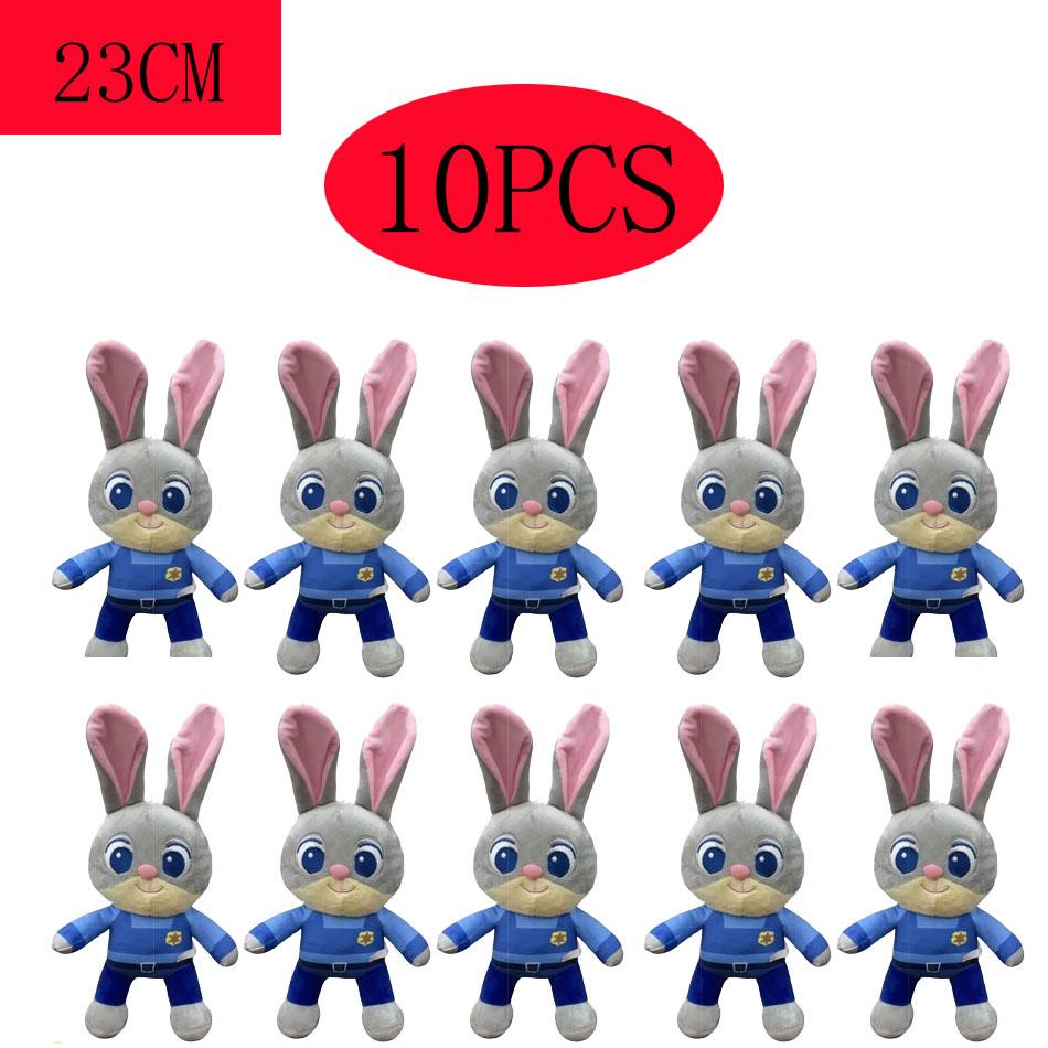 ***High Quality  Nick Wilde Judy Hopps Plushies Stuffed Anime Fox Rabbit Plush Toy Lovely Children's Room Decor Xmas Gifts
